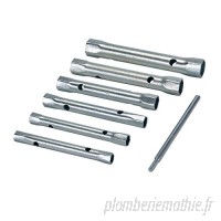 Silverline 589709 Jeu de 6 clés tubulaires doubles métriques 8-19 mm 8 19mm B0015NPPGA